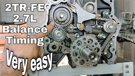 2TR FE 2 7L Engine Balance Shaft Timing Chain Marks Of Toyota Hilux