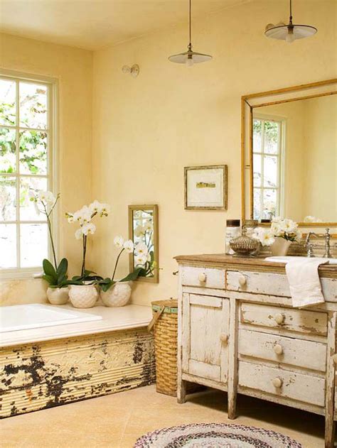 32 Cozy And Relaxing Farmhouse Bathroom Designs DigsDigs