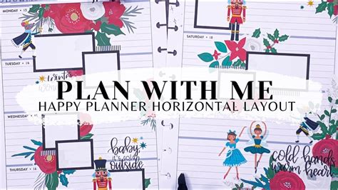 Plan With Me Happy Planner Horizontal Layout Nutcracker Live