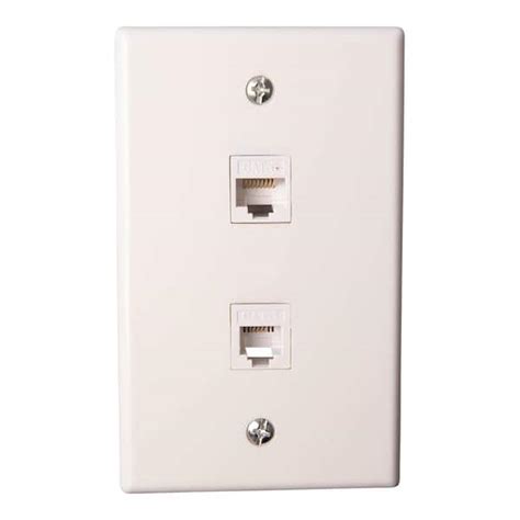 Zenith Flush Mount Ethernetphone Wall Jack White Vw6erj11w The Home