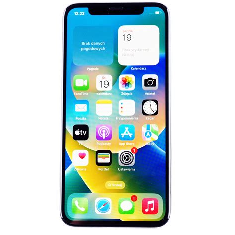 Smartfon Telefon Apple Iphone X 64 Gb Bateria 93 Srebrny Oryginalny Sklep Opinie Cena W