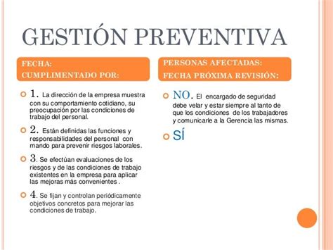 Análisis De La Gestión Preventiva Y De Riesgos