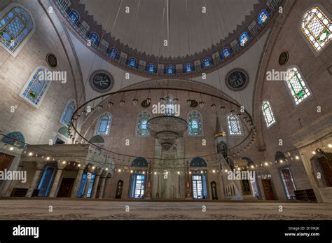 Interior Of The Yavuz Selim Mosque In Istanbul Turkey Stock Photo Alamy