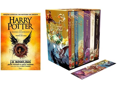 Kit Box Harry Potter Livro Harry Potter e a Criança Amaldiçoada J