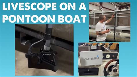 I Installed Garmin Livescope On A Pontoon Boat Youtube