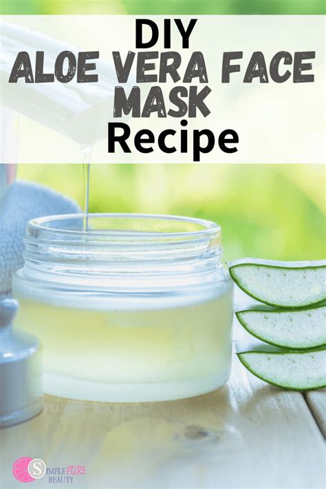 Soothing Diy Aloe Vera Face Mask Recipe Aloe Vera Face Mask Aloe