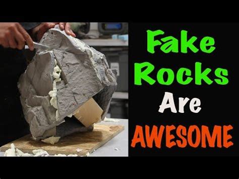 How To Make Fake Cliffs Rocks With Spray Foam Plaster WMNH