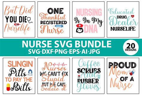 Nurse Svg Bundle Vol4 Bundle · Creative Fabrica