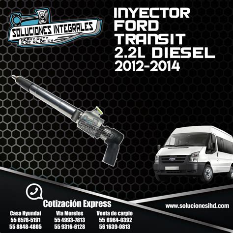 INYECTOR COMBUSTIBLE FORD TRANSIT 2 2L D Soluciones IHD