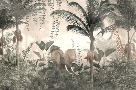 Kids Jungle Expedition Wall Mural | Kids Wallpaper Murals | Eazywallz