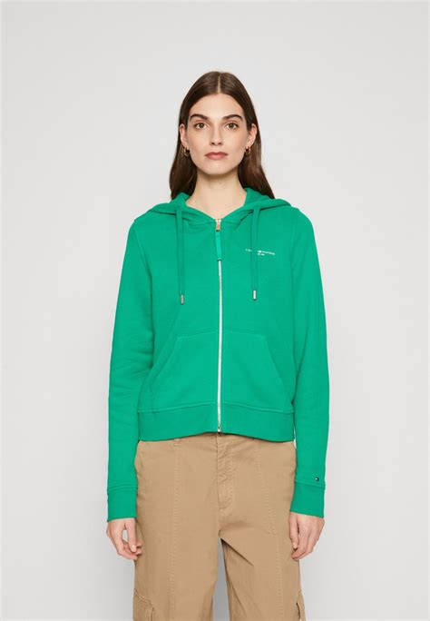 Tommy Hilfiger Corp Sweatjacke Olympic Green Grün Zalando De