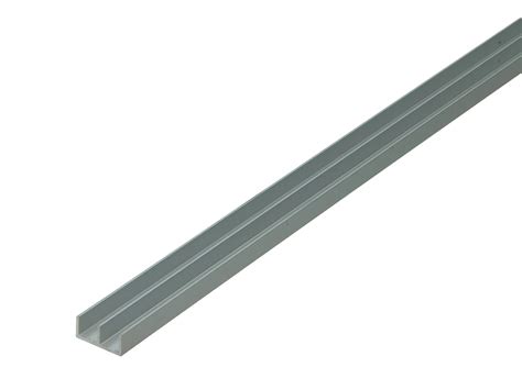 Arcansas Profiel Dubbele U 1m 16x7 Mm Geanodiseerd Aluminium Mat Hubo