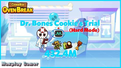 Cookie Trials Dr Bones Cookie 432 4M Hard Mode L Cookie Run