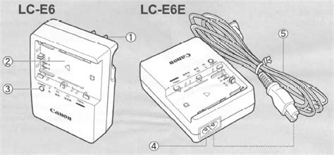 Canon Lc E6 Battery Charger Instructions