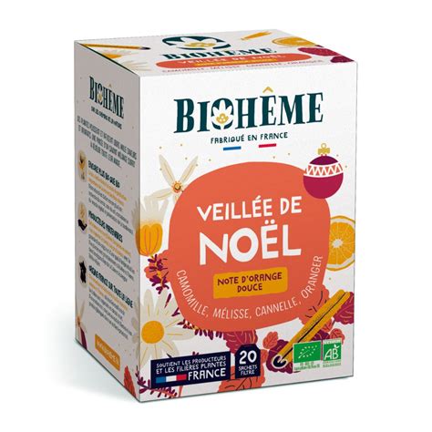 Tisane Veillée de Noël 20 sachets Biohême Homeostasia Shop