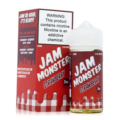 Jam Monster Strawberry 100ml Box