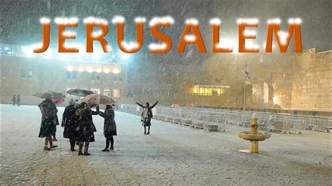 JERUSALEM in the SNOW. Compilation of the BEST Moments - YouTube | In ...