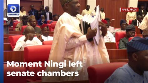 Moment Ningi Left Senate Chamber After Suspension Youtube