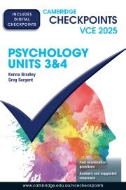 Cambridge Checkpoints VCE Psychology Units 3 4 2025 Print And Digital