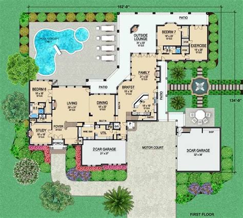 Awesome 10 Bedroom House Floor Plans - New Home Plans Design