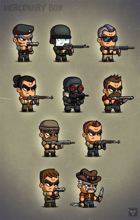 MERCENARIES - Character Design on Behance