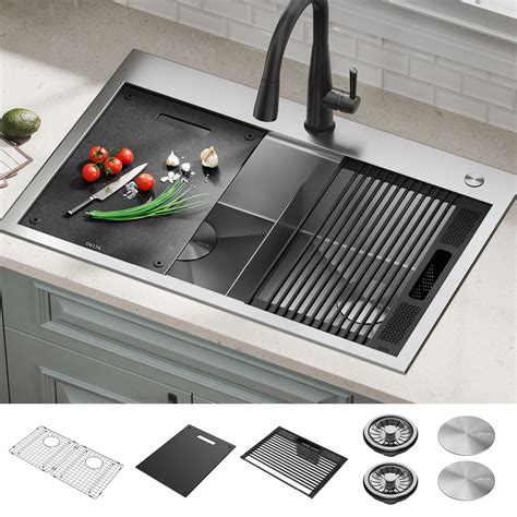 Stainless Steel Double Bowl Kitchen Sink With Drainboard Things In The Kitchen