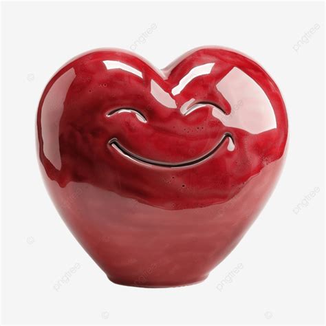 Smiling Heart Shaped Object, Objects, Heart, Smile PNG Transparent ...