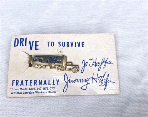 Vintage Drive To Survive Semi Truck Tie Clip Union Tieclip Original