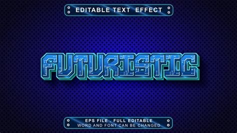 Premium Vector Futuristic Text Effect Full Editable