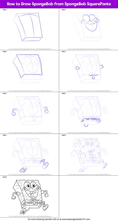 How To Draw Spongebob Step By Step