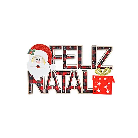 Placa Feliz Natal Mdf