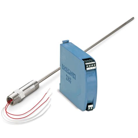 Rosemount 214C RTD Temperature Sensor And 248 Rail Mount Temperature