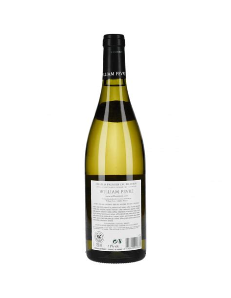 Chablis 1er Cru Beauroy Domaine 2018 William Fèvre Blanc Couleurs