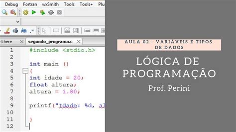 Aula 02 Variáveis e tipos de dados YouTube