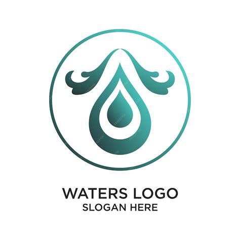 Premium Vector Waters Logo Design Simple Concept Premium Vector