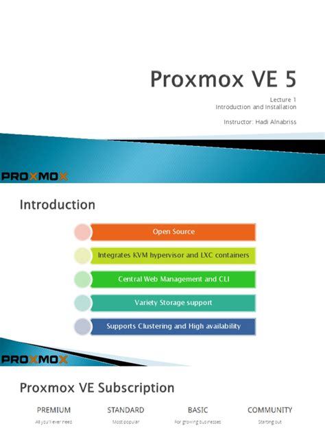 Introduction to Installing and Configuring Proxmox Virtual Environment ...