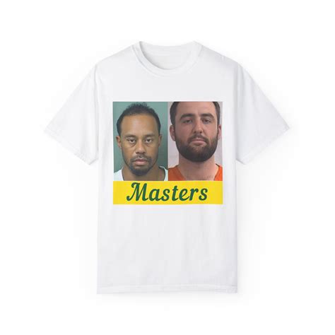 Scott Scheffler Tiger Woods Mugshots Masters T Shirts Famous Golfer