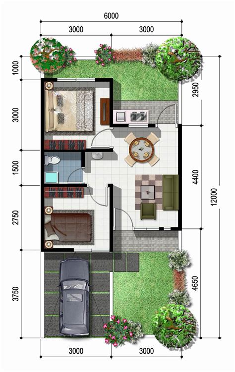 desain denah rumah homecare