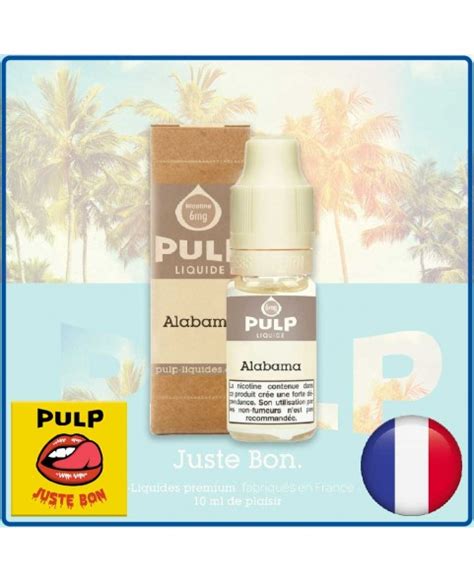 E liquide Alabama Pulp Classic blond américain Ecig N Vape Dosage