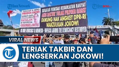 Ribuan Massa Demo Geruduk Kantor DPR Desak Hak Angket Kecurangan