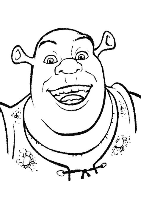 Shrek Face Coloring