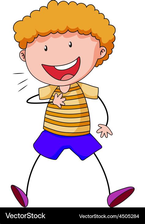 Boy Smiling Royalty Free Vector Image Vectorstock