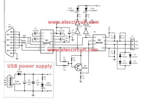 Rs485 To Usb Converter Circuit Diagram