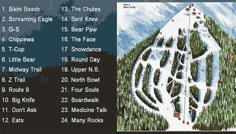 Trail Map — Bear Paw Ski Bowl