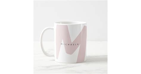 Modern Oversized Monogrammed Initial And Name Coffee Mug Zazzle