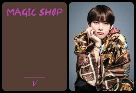 Magic Shop Official Photocards Printables V Photo Cards Magic Shop