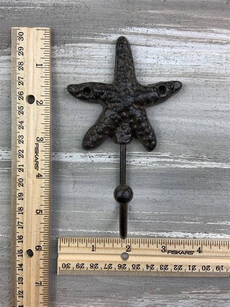 Cast Iron Starfish Hook Nautical Hook Ocean Hook Coat Hook Etsy