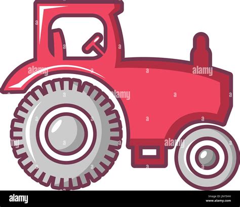 El Icono Del Tractor Estilo De Dibujos Animados Imagen Vector De Stock