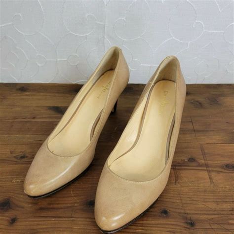 Cole Haan Shoes Cole Haan Womens Shoes Size Nude Classic Leather High Heels Slipon Pumps