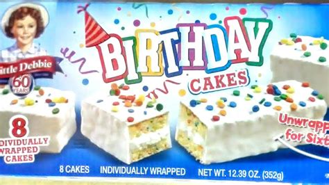 Little Debbie Birthday Cakes Youtube